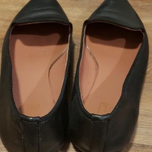 Italian leather pointed flats
